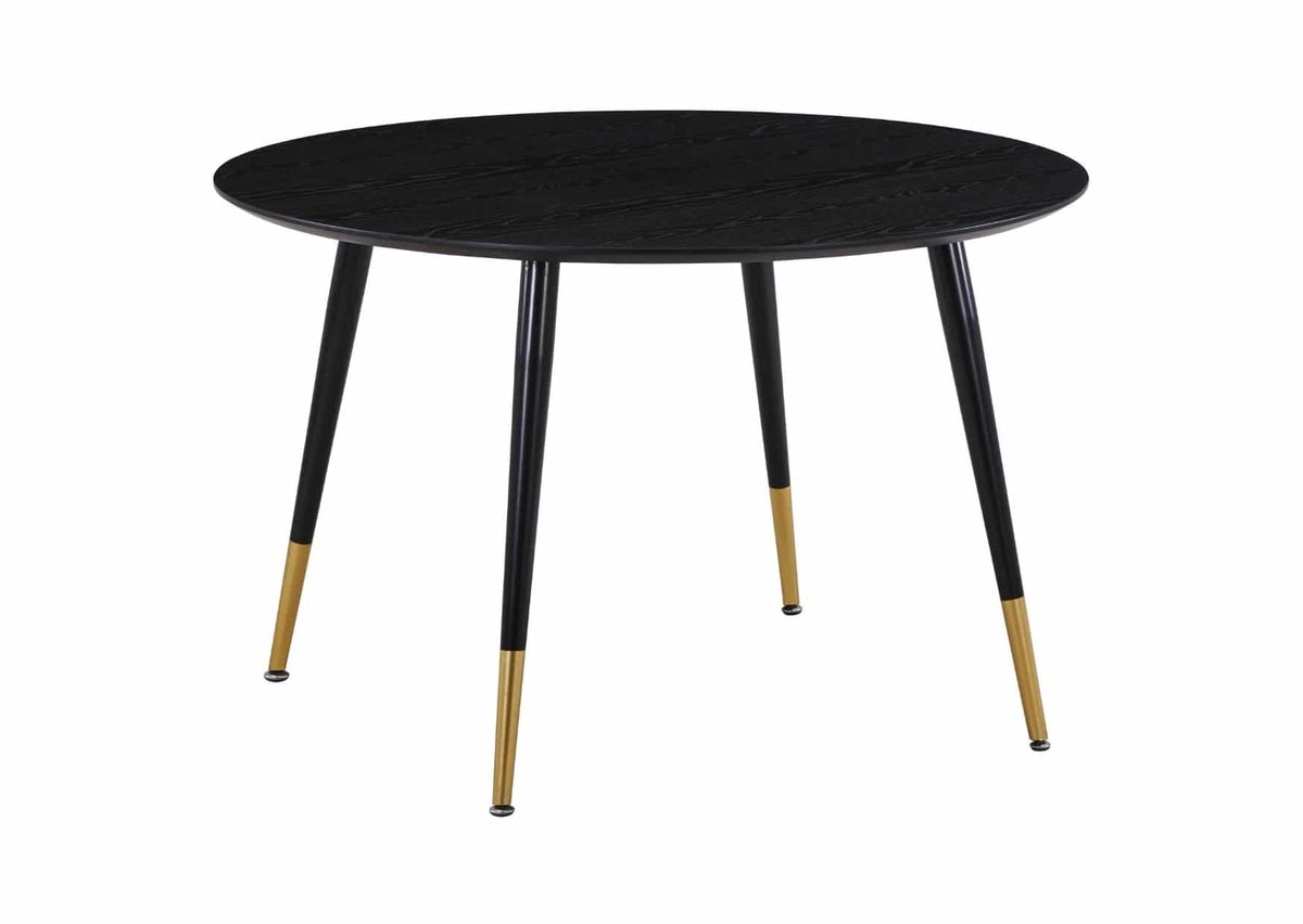Dipp Round Dining Table ⌀115 Black