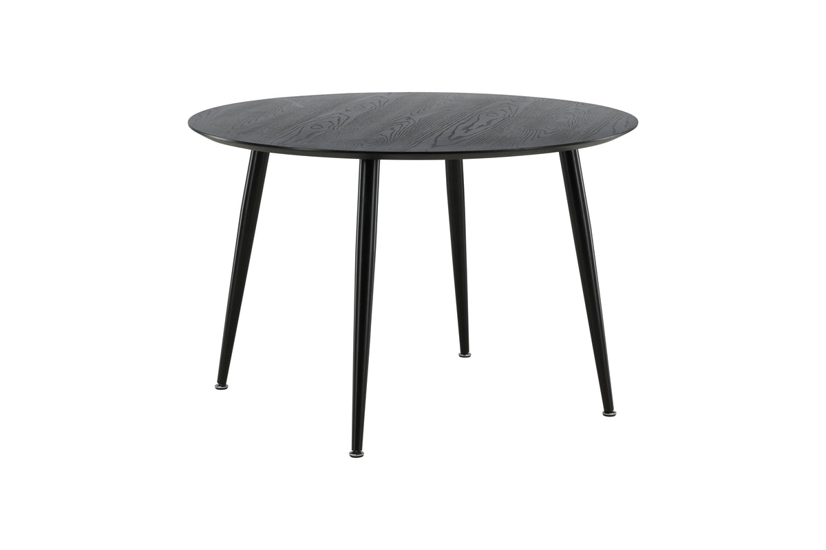 Dipp Round Dining Table ⌀115 Black