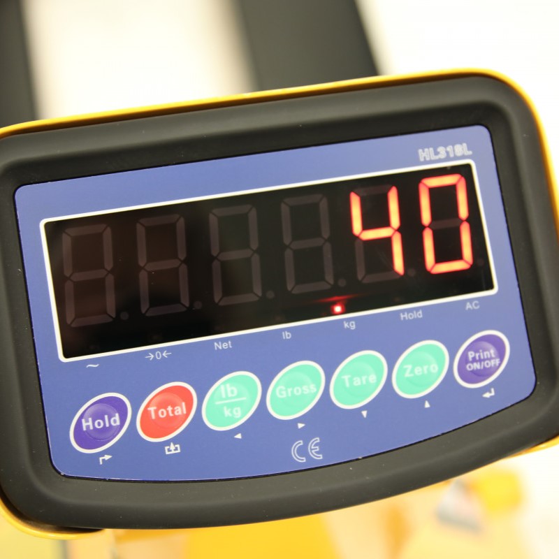 ACW 20S Vågvagn B/P – gaffelvagn med inbyggd våg och batteri