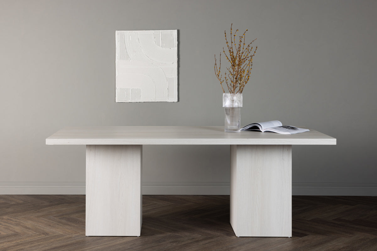 Olga Rectangular Dining Table 200 x 90 White