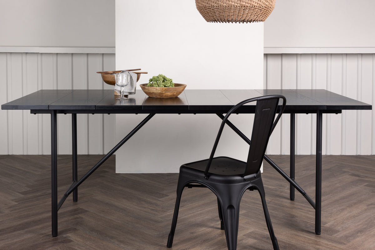Astrid Rectangular Dining Table 200 x 90 Black