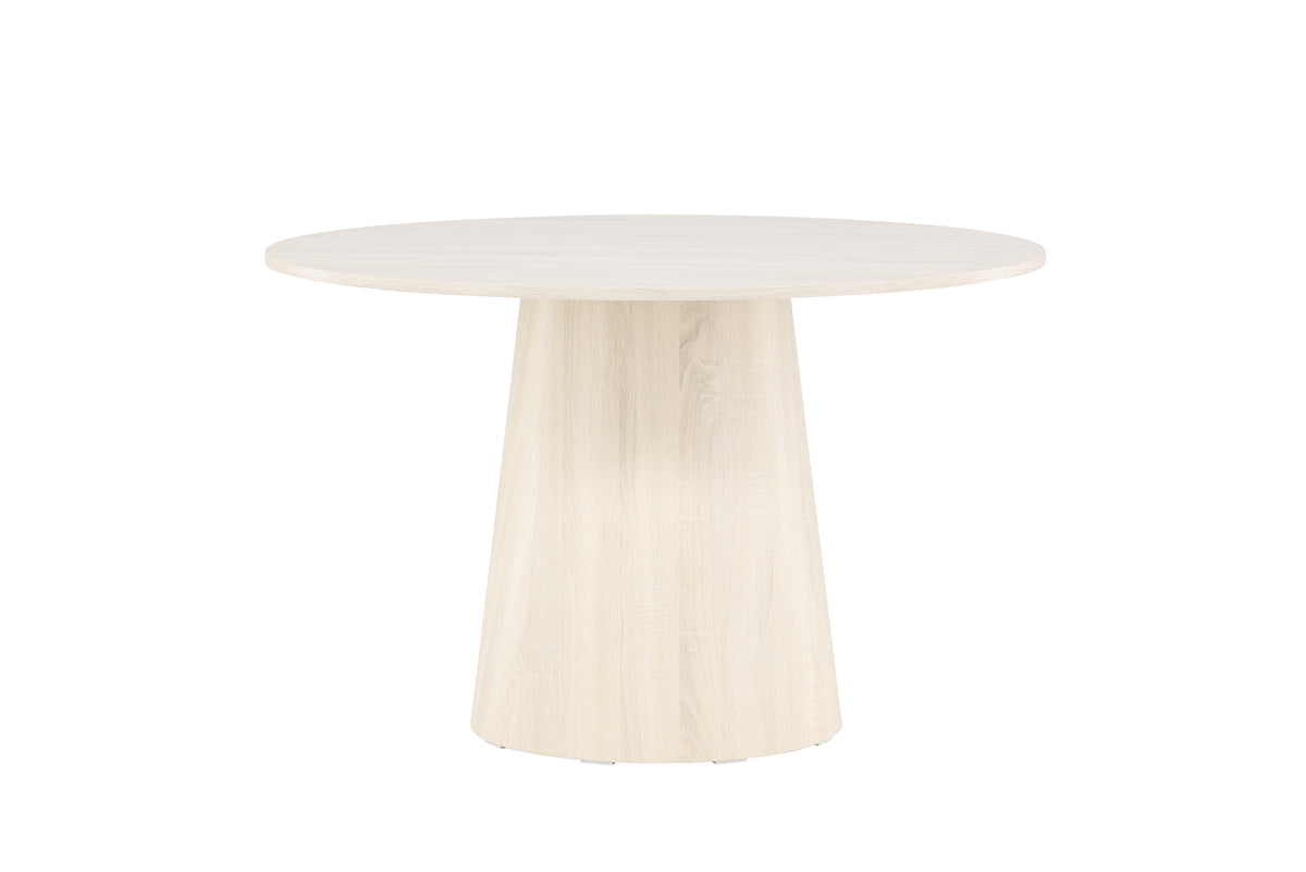 Lanzo Round Dining Table ⌀120 Whitewash