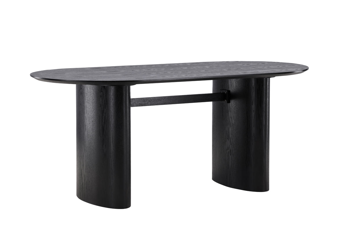 Isolde Oval Dining Table 180 x 90 Black