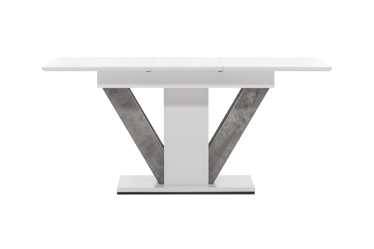 Disa Rectangular Dining Table 120 x 80 White