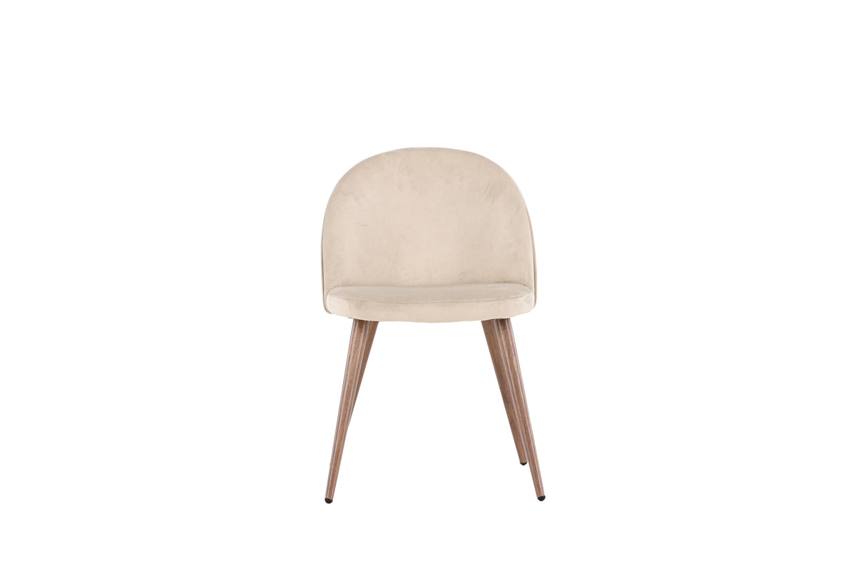 Velvet Dining Chair 2-pack Beige