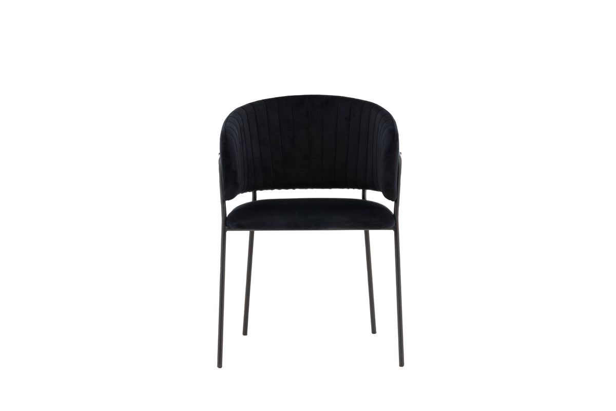 Dining chairs 2-pack Black
