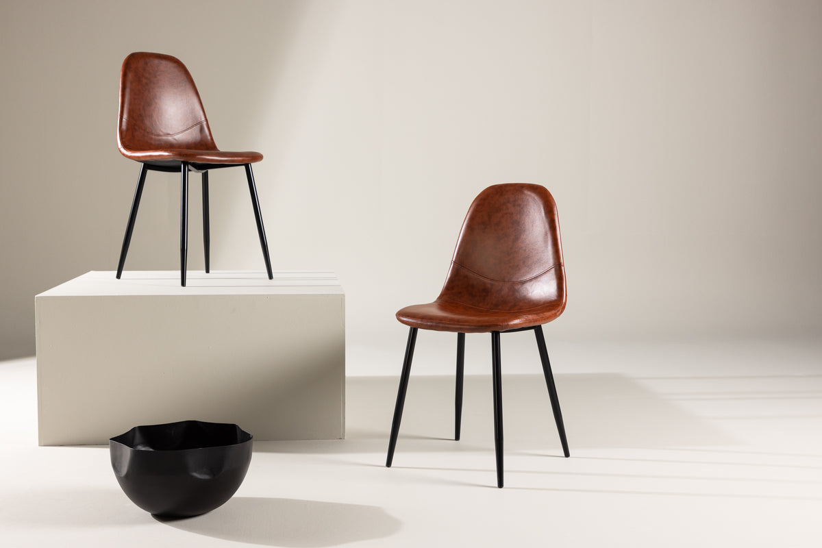 Polar Dining Chair 2-pack Brown