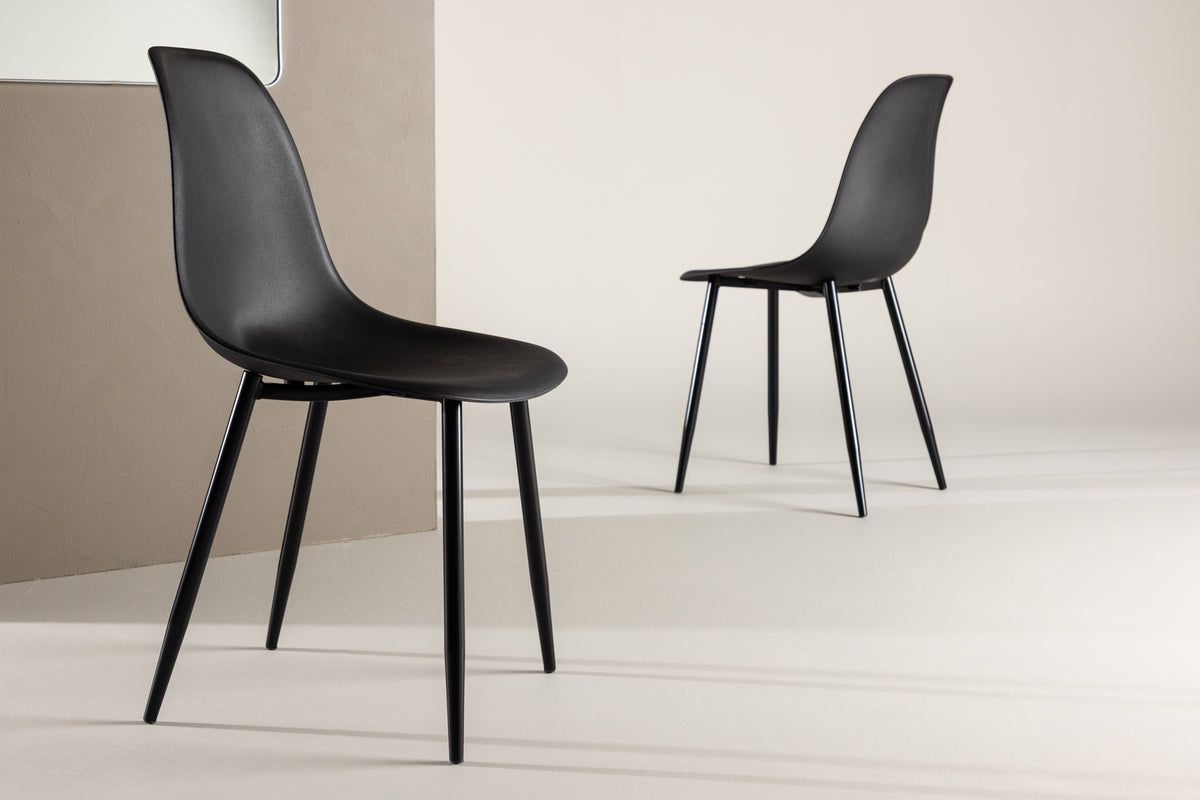 Polar Dining Chair 2-pack Black