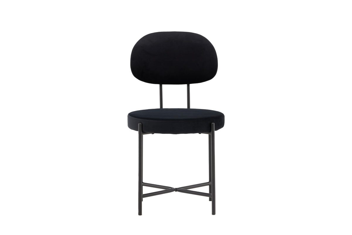 Dining chairs 2-pack Black