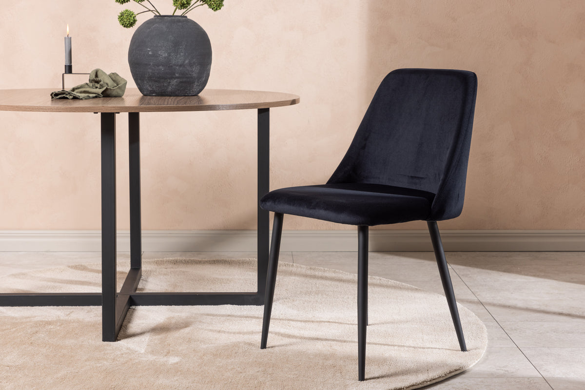 Dining chairs 2-pack Black