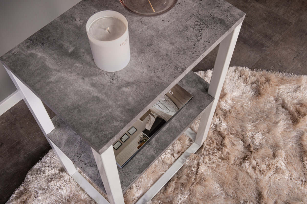 Rise Bedside Table 45 x 30 Grey