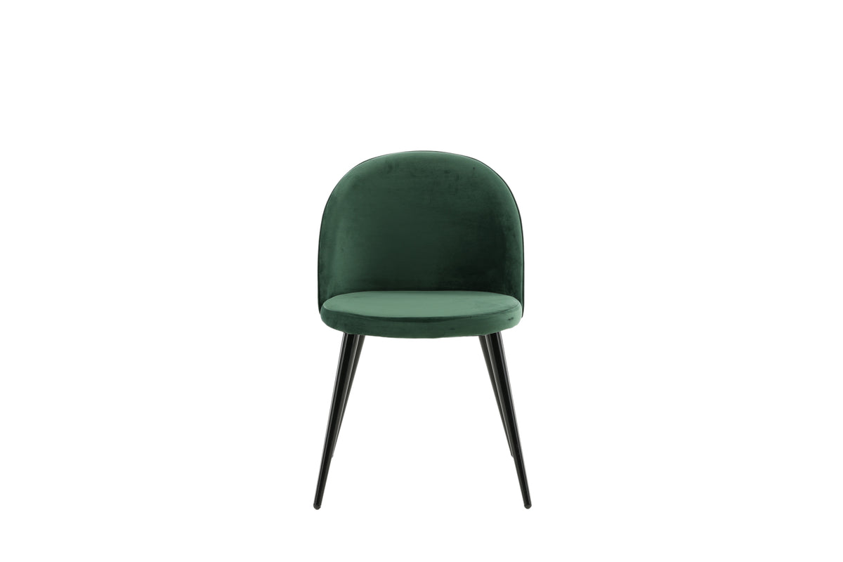 Velvet Dining Chair 2-pack Green