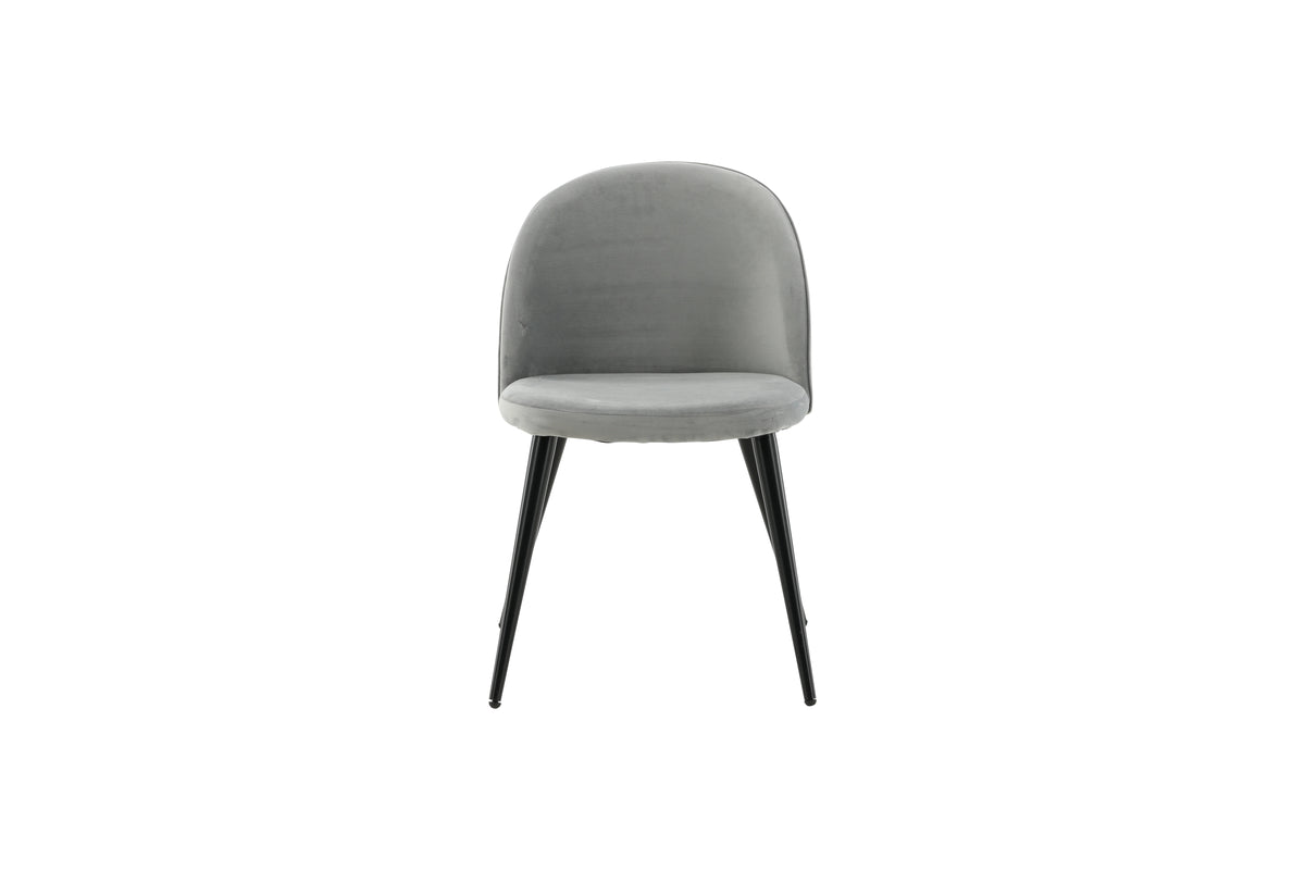 Velvet Dining Chair 2-pack Grey
