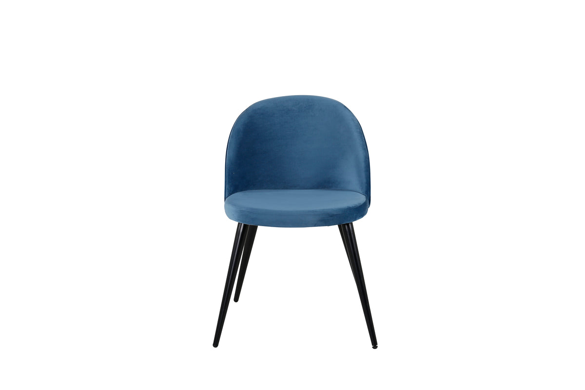 Velvet Dining Chair 2-pack Blue