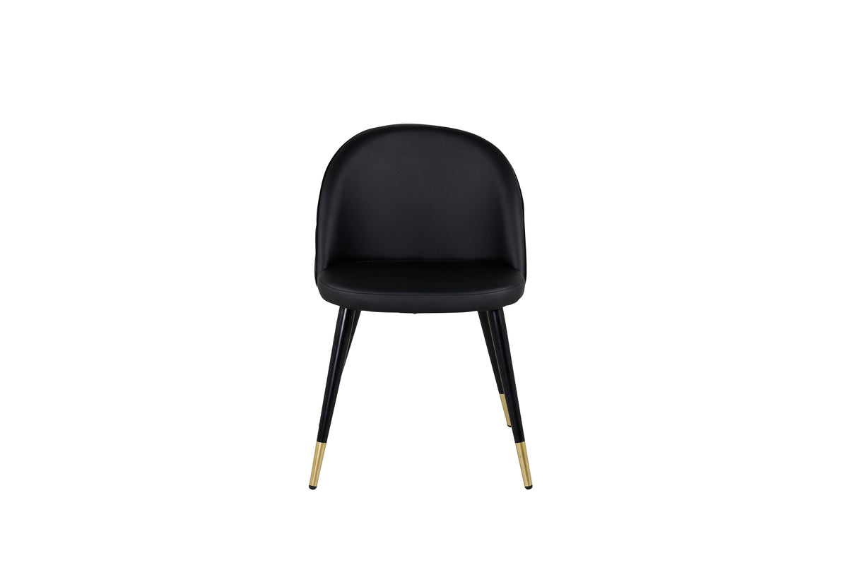 Velvet Dining Chair 2-pack Black