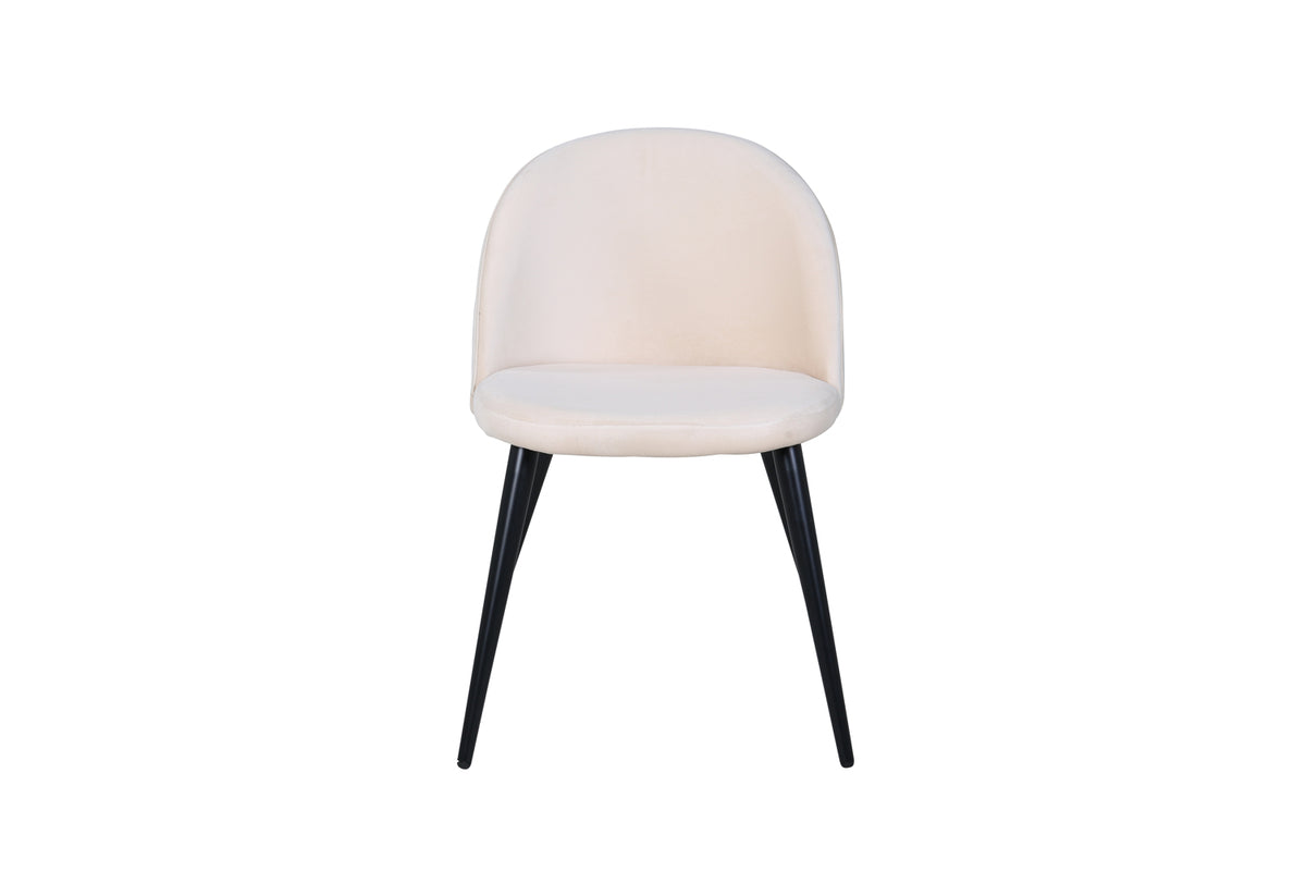 Velvet Dining Chair 2-pack Beige