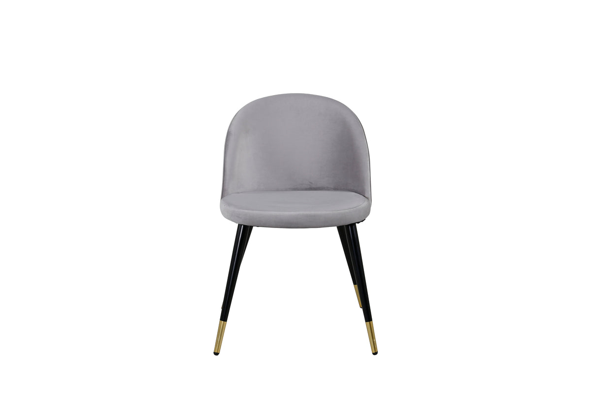 Velvet Dining Chair 2-pack Grey