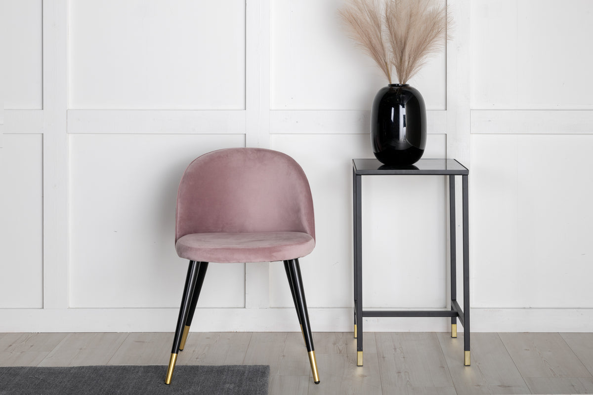 Velvet Dining Chair 2-pack Dusty Pink