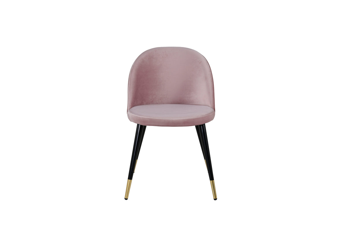 Velvet Dining Chair 2-pack Dusty Pink