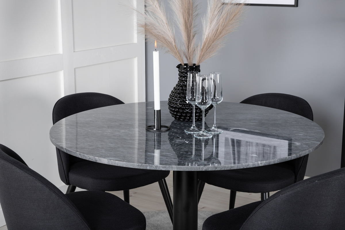 Estelle Round Dining Table ⌀106 Dark Grey