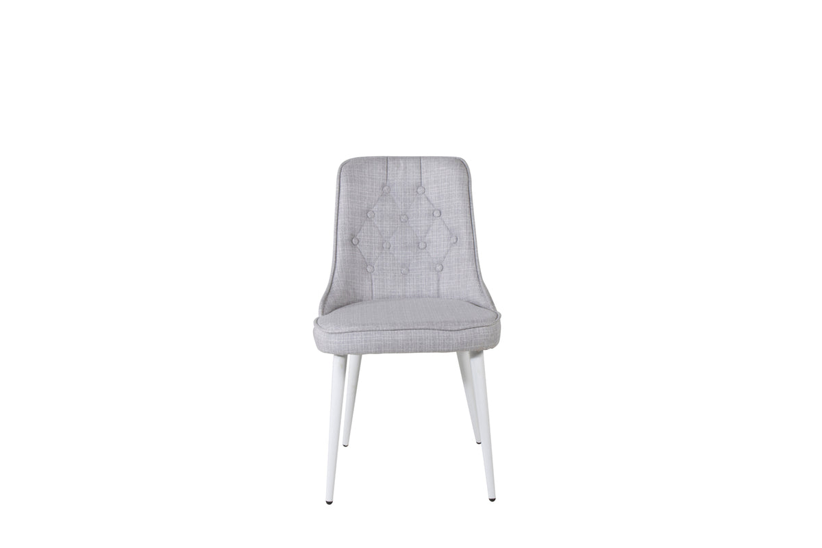 Velvet Deluxe Dining Chair 2-pack Light Grey