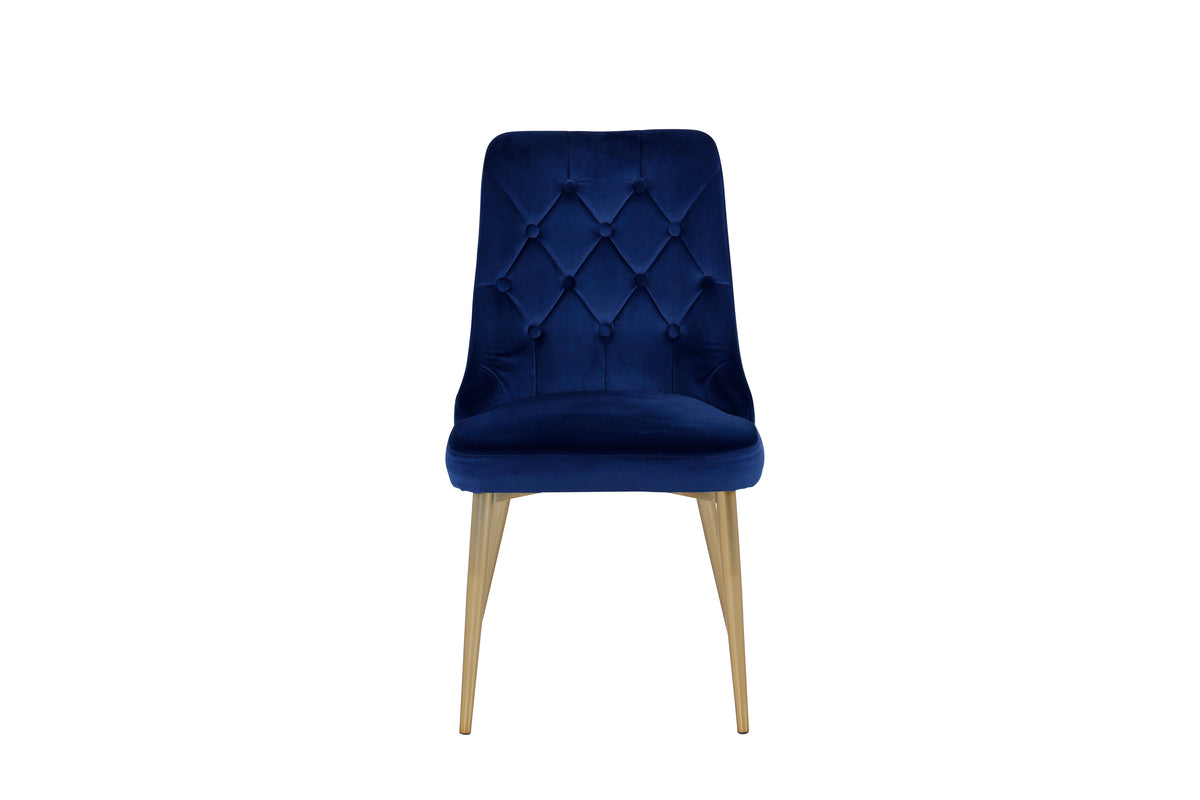 Velvet Deluxe Dining Chair 2-pack Blue