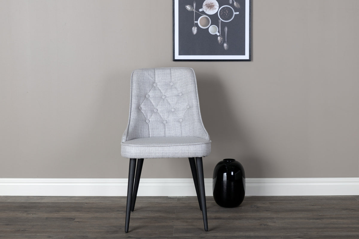 Velvet Deluxe Dining Chair 2-pack Grey
