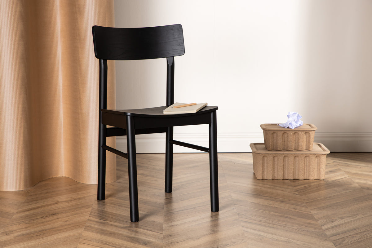 Dining chairs 2-pack Black