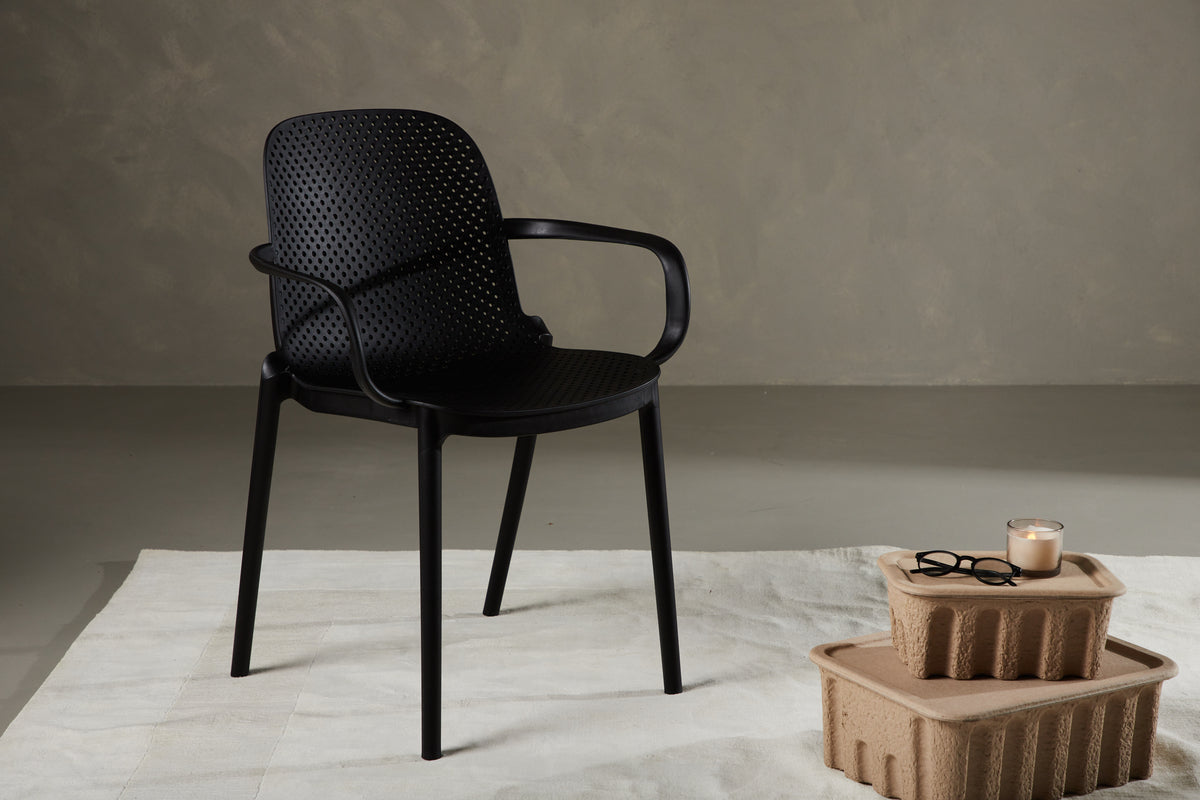 Dining chairs 2-pack Black