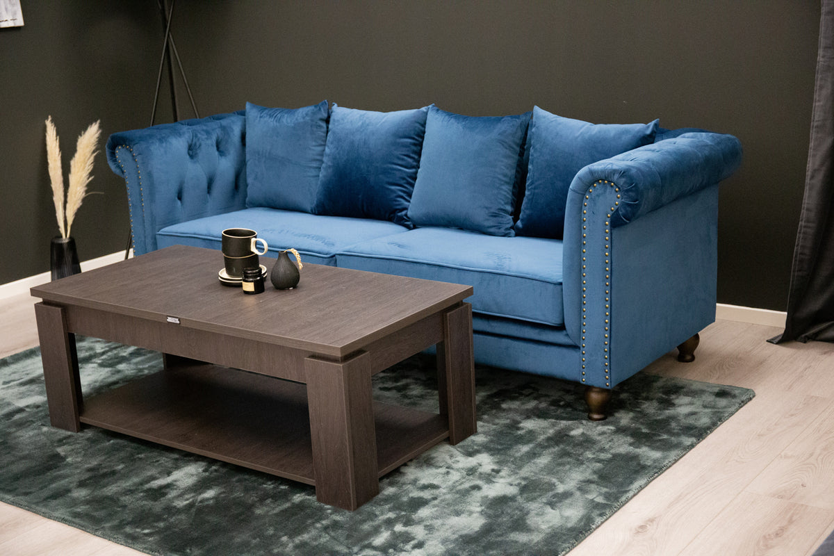 3-seater sofas Blue