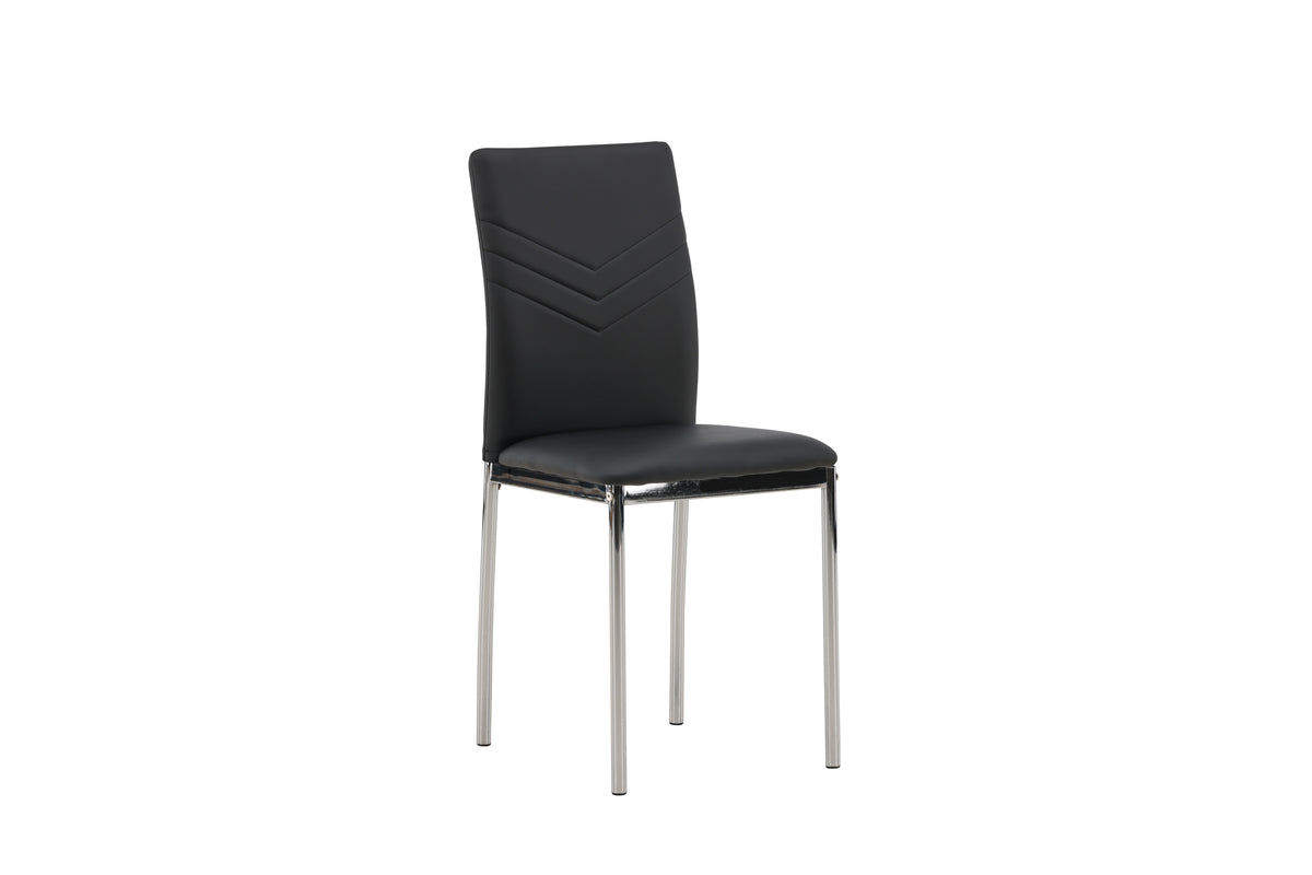 Dining chairs 2-pack Black