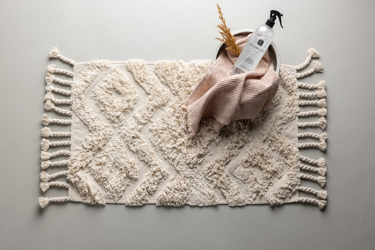 Hilma Rectangular Carpet 80 x 50 Offwhite