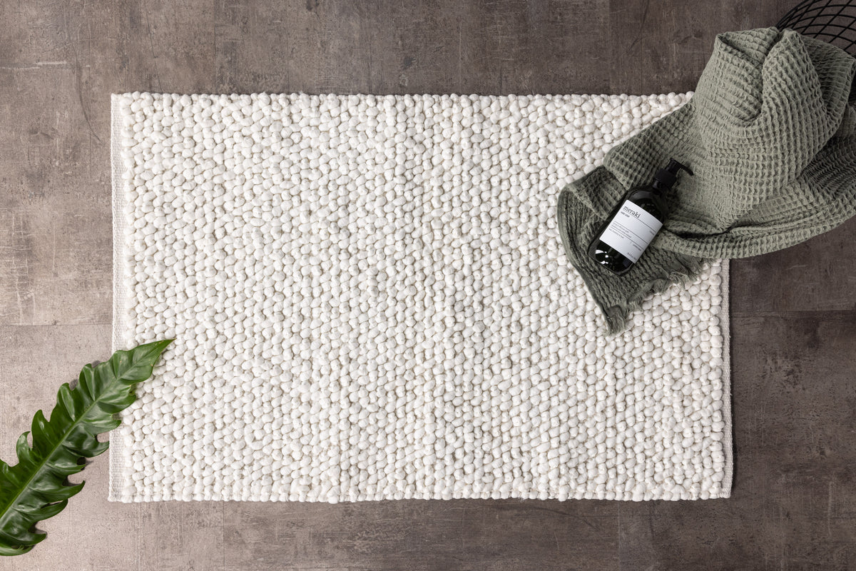 Wilmer Rectangular Carpet 80 x 50 White