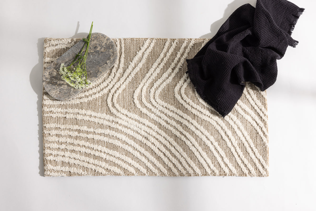 Vera Rectangular Carpet 50 x 80 Beige