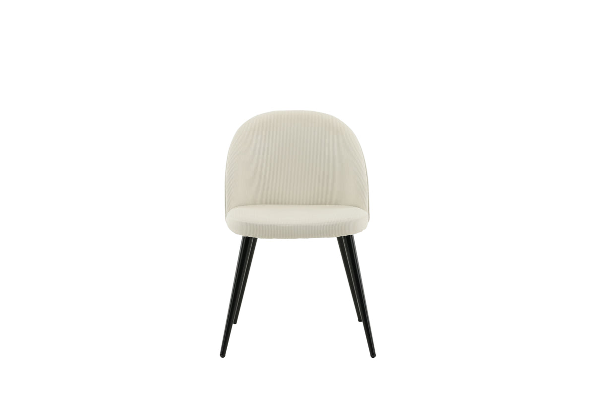 Velvet Dining Chair 2-pack Cream