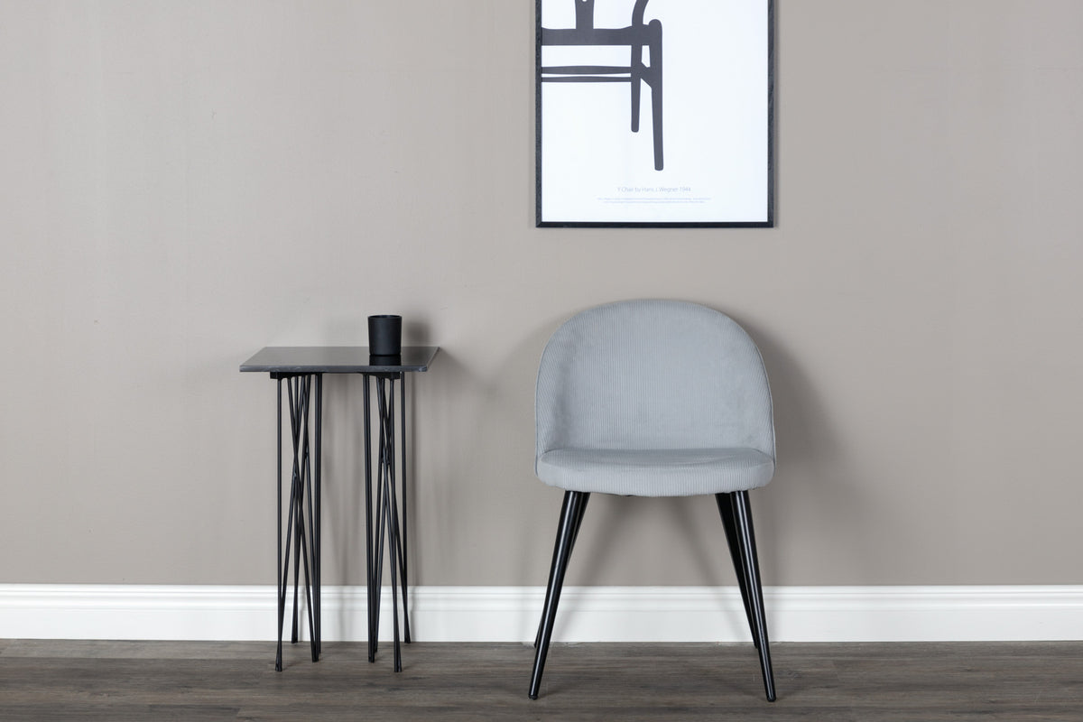 Velvet Dining Chair 2-pack Light Grey