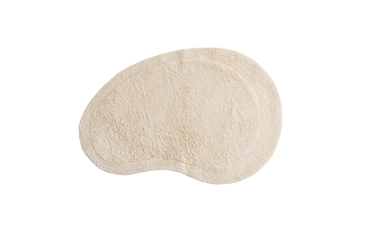 Elvis Oval Carpet 85 x 60 Beige