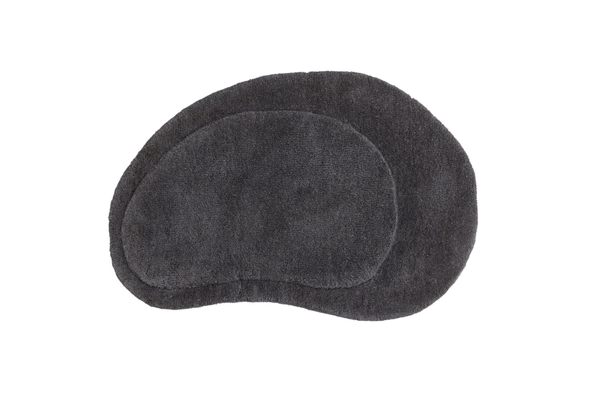 Sten Oval Carpet 75 x 50 Dark Grey