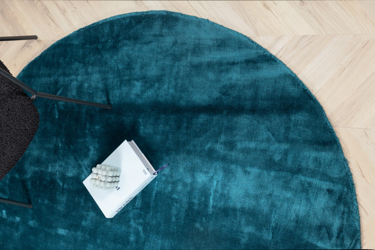 Indra Round Carpet ⌀200 Turquoise
