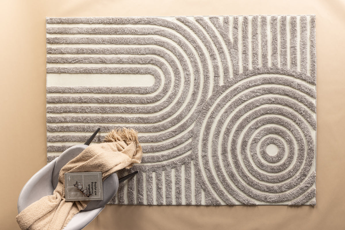 Nikita Rectangular Carpet 230 x 160 Grey