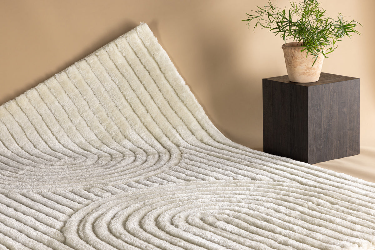 Niklas Rectangular Carpet 290 x 200 White