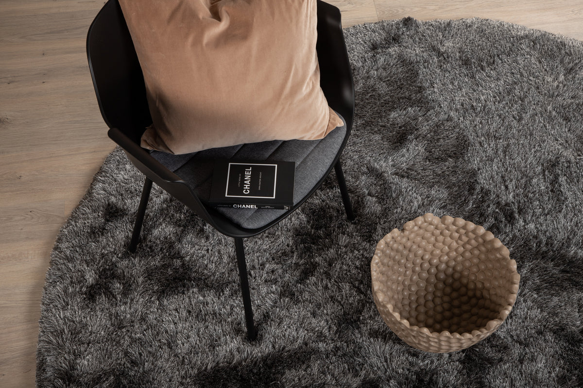 Shiva Round Carpet ⌀200 Grey