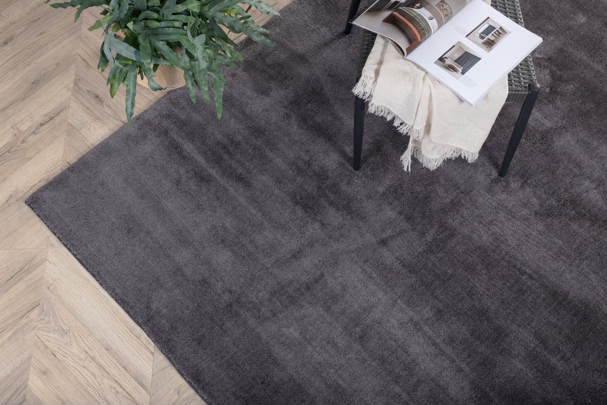 Undra Rectangular Carpet 240 x 170 Dark Grey