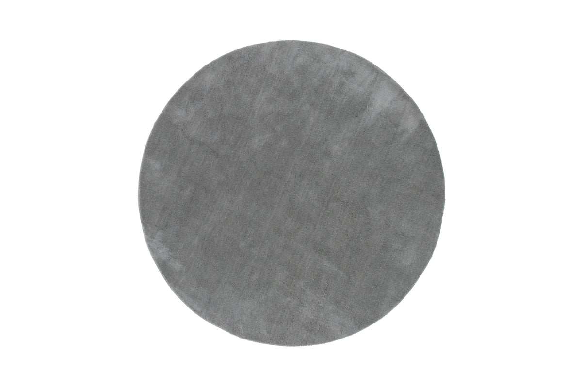Undra Round Carpet ⌀200 Silver