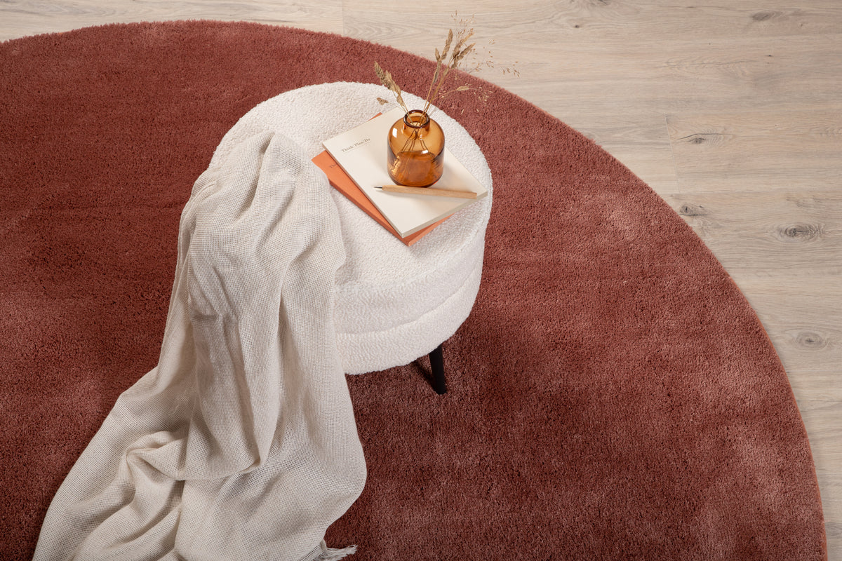 Undra Round Carpet ⌀200 Pink