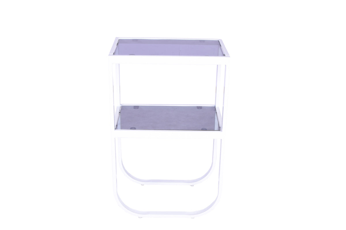 Rocker Bedside Table 45 x 30 White