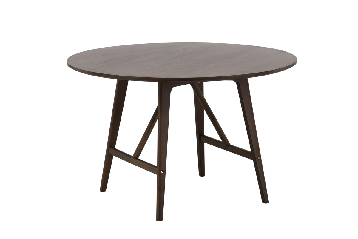 Kaseidon Round Dining Table ⌀100 Dark Brown