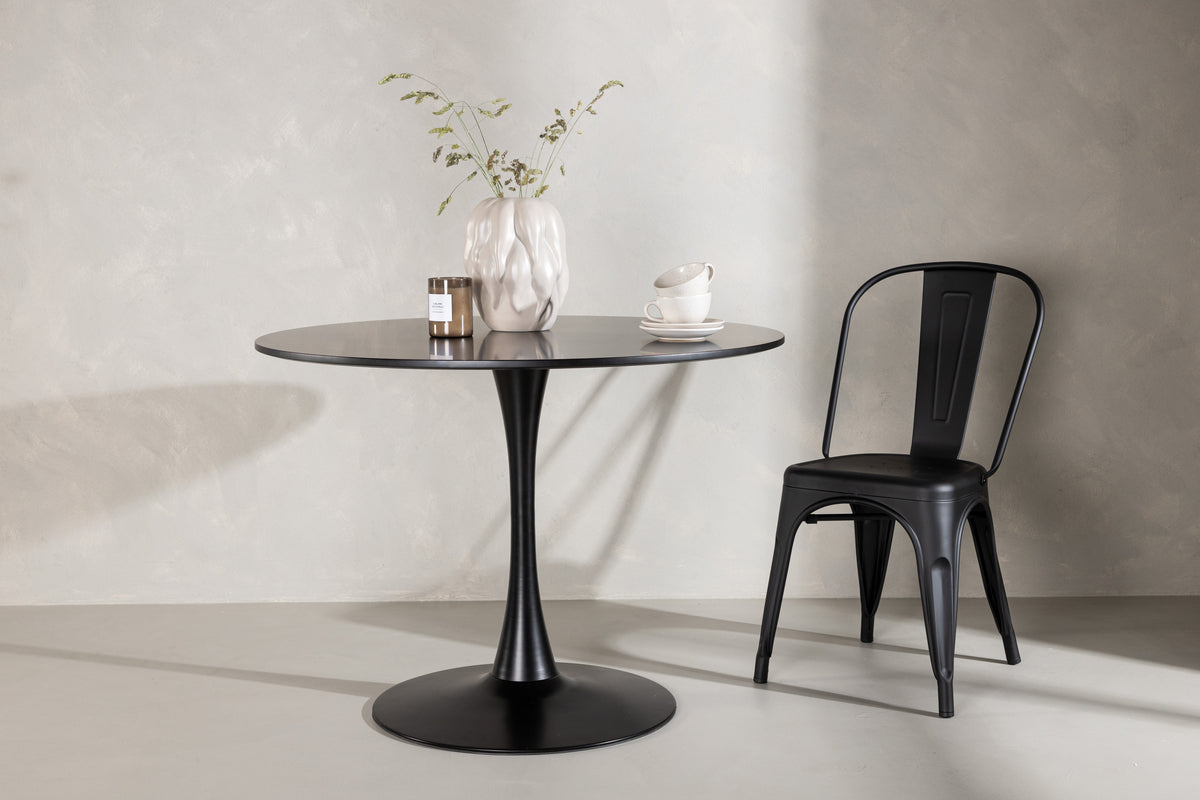 Glade Round Dining Table ⌀100 Black