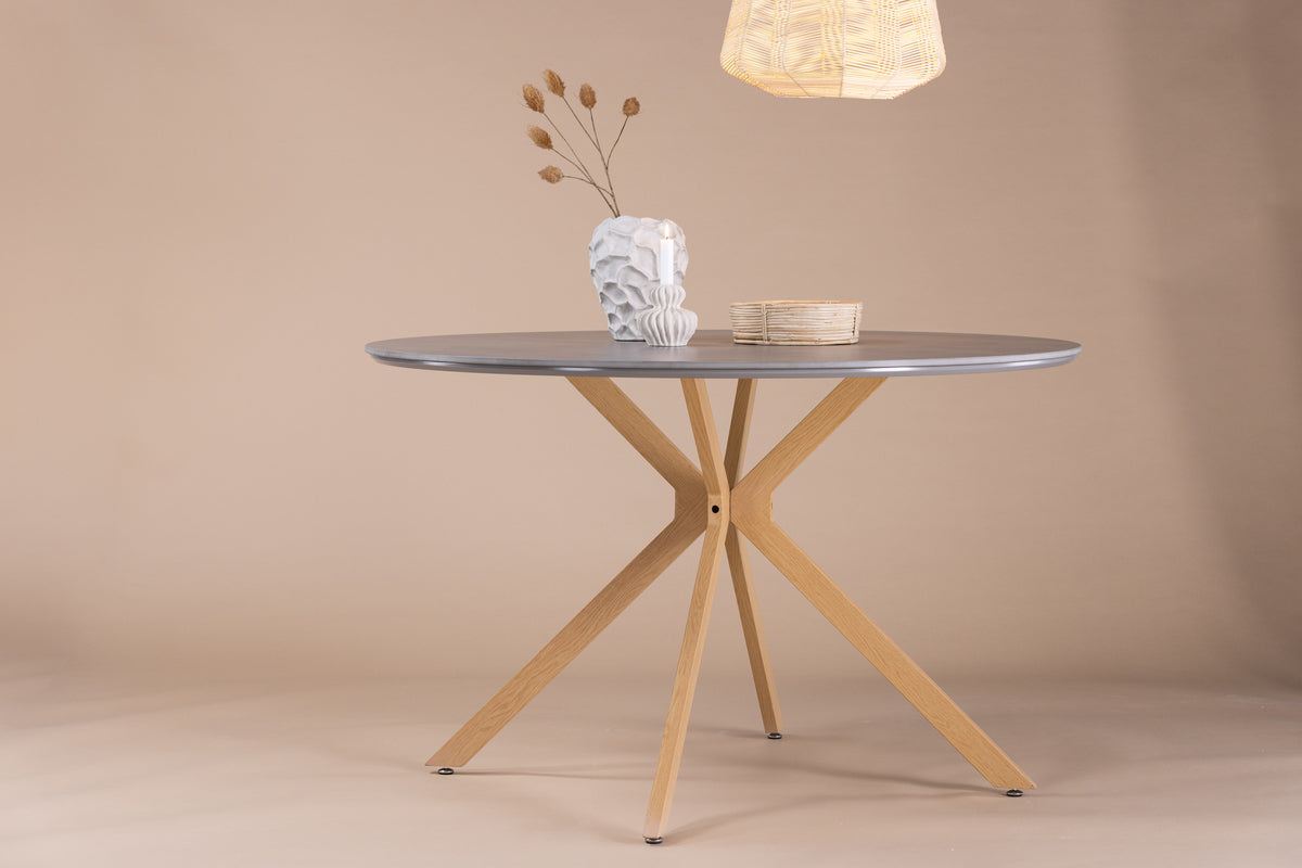 Piazza Round Dining Table ⌀120 Grey