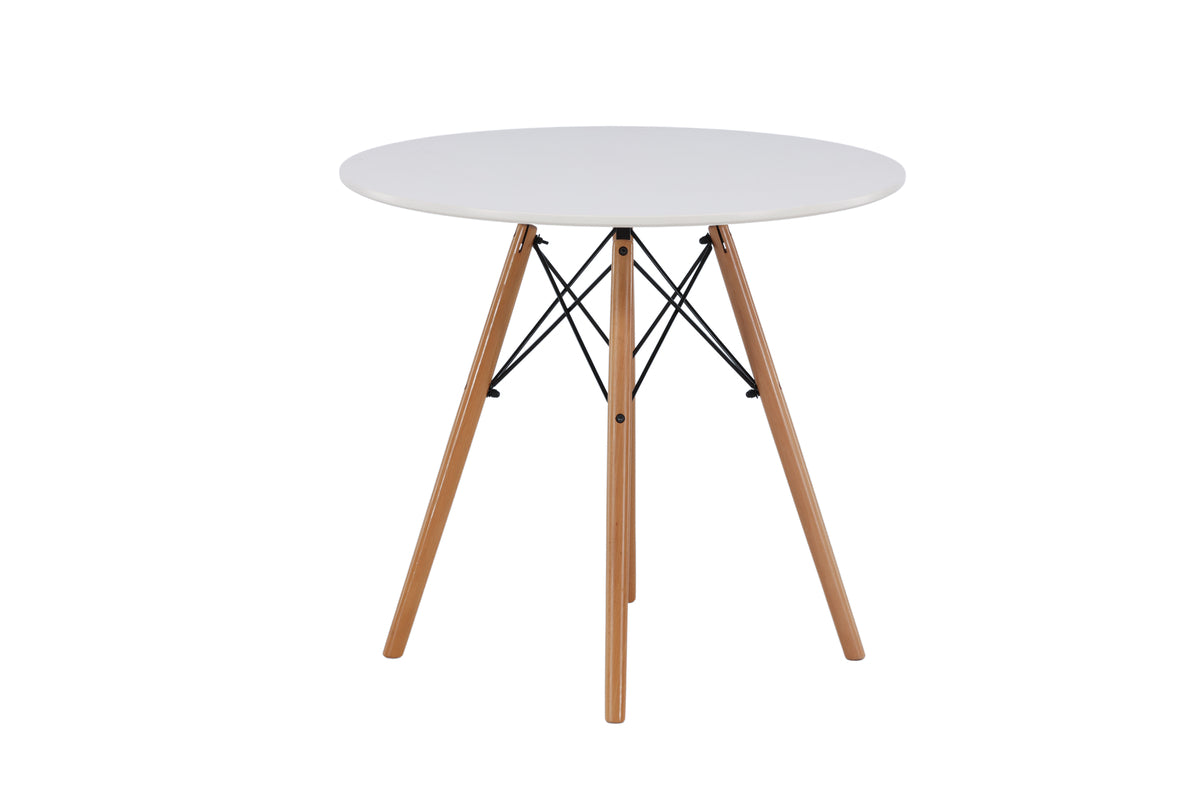 Danburi Round Dining Table ⌀60 White